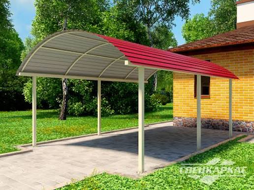 Арочный профнастил для навесов